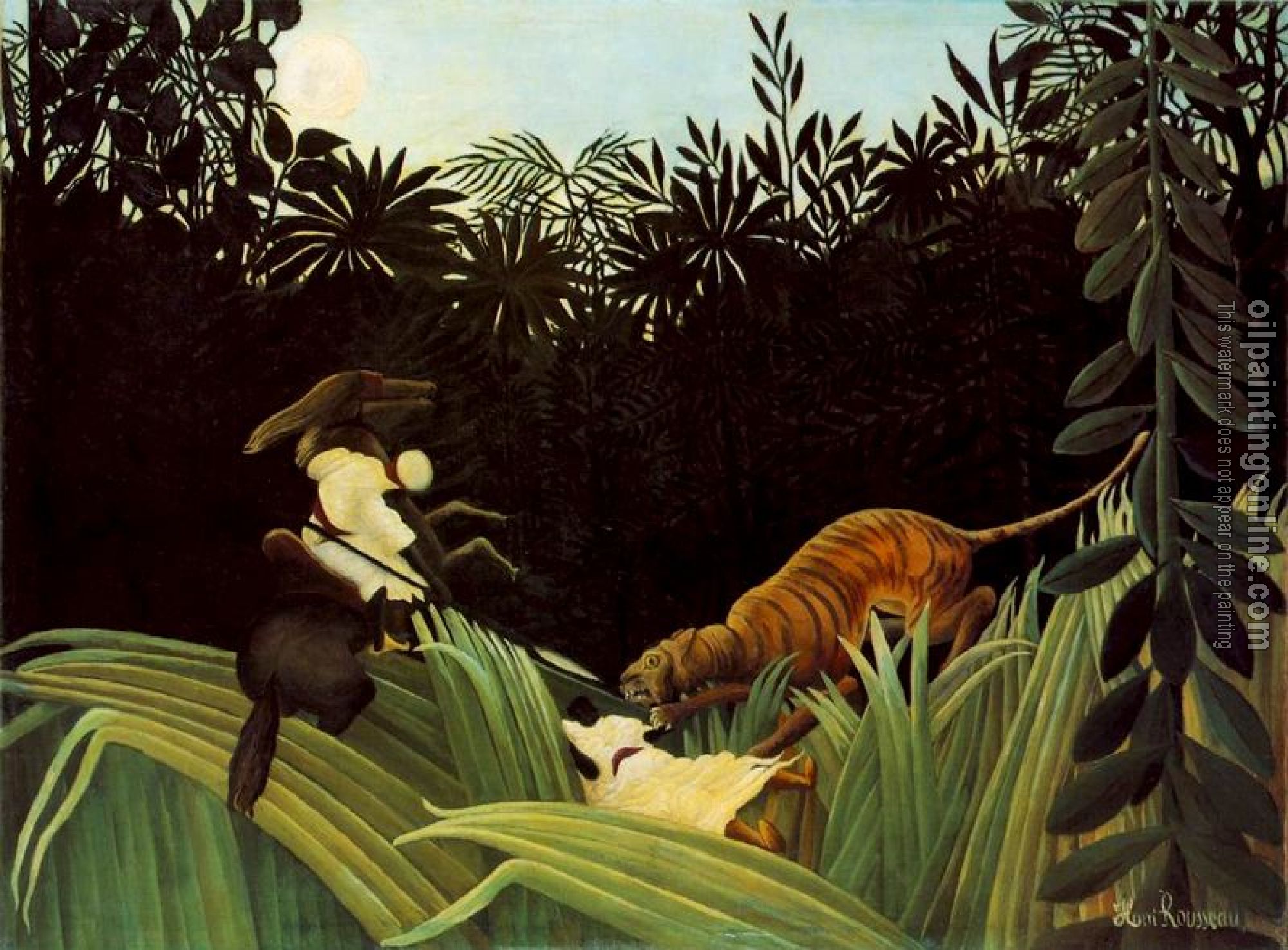 Henri Rousseau - Scout Attacked by a Tiger